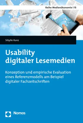 Kunz |  Usability digitaler Lesemedien | Buch |  Sack Fachmedien