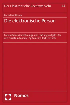 Kleiner |  Die elektronische Person | Buch |  Sack Fachmedien