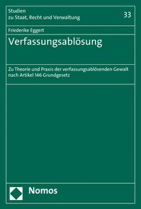 Eggert |  Verfassungsablösung | Buch |  Sack Fachmedien