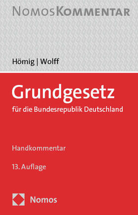 Wolff / Hömig |  Grundgesetz für die Bundesrepublik Deutschland | Buch |  Sack Fachmedien