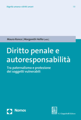 Ronco / Helfer |  Diritto penale e autoresponsabilità | Buch |  Sack Fachmedien