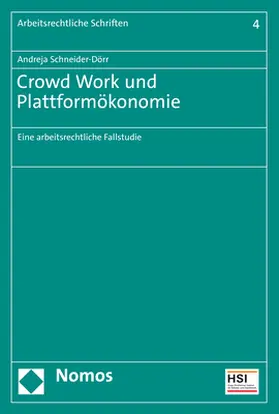 Schneider-Dörr |  Crowd Work und Plattformökonomie | Buch |  Sack Fachmedien