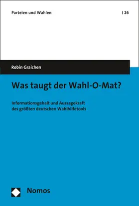 Graichen |  Was taugt der Wahl-O-Mat? | Buch |  Sack Fachmedien