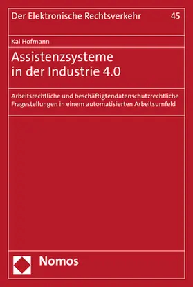 Hofmann |  Assistenzsysteme in der Industrie 4.0 | Buch |  Sack Fachmedien