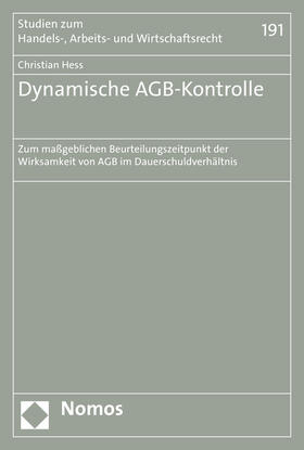 Hess |  Hess, C: Dynamische AGB-Kontrolle | Buch |  Sack Fachmedien