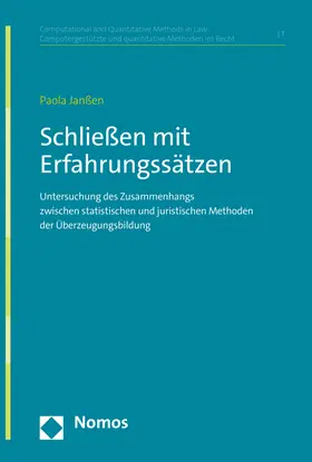 Janßen |  Schließen mit Erfahrungssätzen | Buch |  Sack Fachmedien