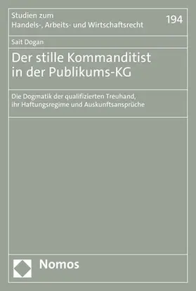 Dogan |  Der stille Kommanditist in der Publikums-KG | Buch |  Sack Fachmedien