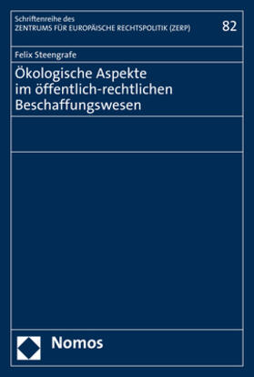 Steengrafe |  Steengrafe, F: Ökologische Aspekte im öffentlich-rechtlichen | Buch |  Sack Fachmedien