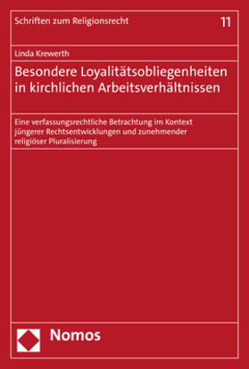 Krewerth | Krewerth, L: Besondere Loyalitätsobliegenheiten in kirchlich | Buch | 978-3-8487-8392-2 | sack.de