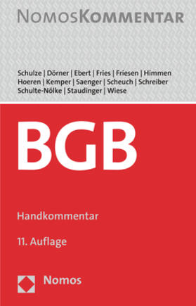 Schulze / Dörner / Ebert | Bürgerliches Gesetzbuch: BGB | Medienkombination | 978-3-8487-8407-3 | sack.de
