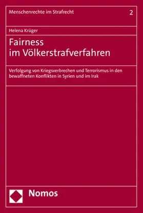 Krüger |  Fairness im Völkerstrafverfahren | Buch |  Sack Fachmedien