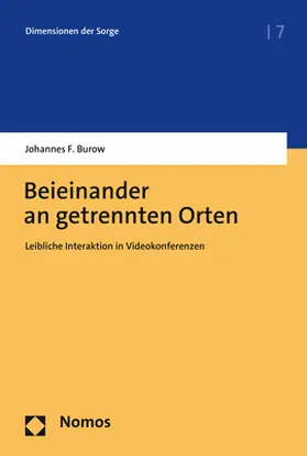 Burow |  Beieinander an getrennten Orten | Buch |  Sack Fachmedien