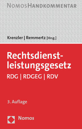 Krenzler / Remmertz |  Rechtsdienstleistungsgesetz | Buch |  Sack Fachmedien