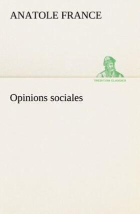 France |  Opinions sociales | Buch |  Sack Fachmedien