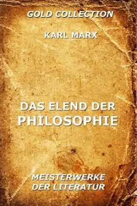 Marx |  Das Elend der Philosophie | eBook | Sack Fachmedien