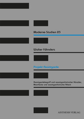 Fähnders |  Fähnders, W: Projekt Avantgarde | Buch |  Sack Fachmedien