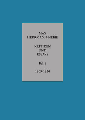 Herrmann-Neiße / Schönborn / Giblak |  Herrmann-Neiße, M: Kritiken und Essaya | Buch |  Sack Fachmedien