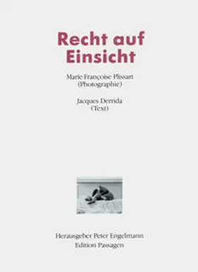 Plissart / Derrida / Engelmann |  Recht auf Einsicht | Buch |  Sack Fachmedien