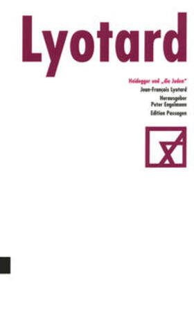 Lyotard / Engelmann |  Heidegger und "die Juden" | Buch |  Sack Fachmedien