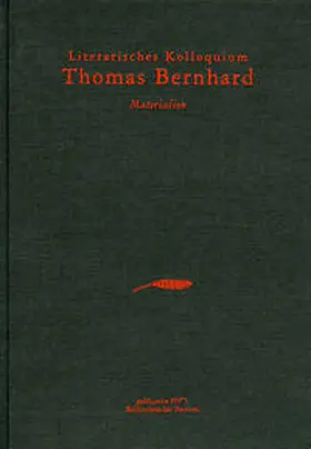 Lachinger |  Literarisches Kolloquium Thomas Bernhard [1984] | Buch |  Sack Fachmedien