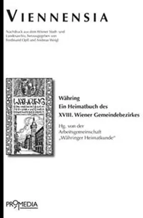 Weigl / Opll / Arbeitsgemeinschaft, Währinger Heimatkunde |  Währing | Buch |  Sack Fachmedien