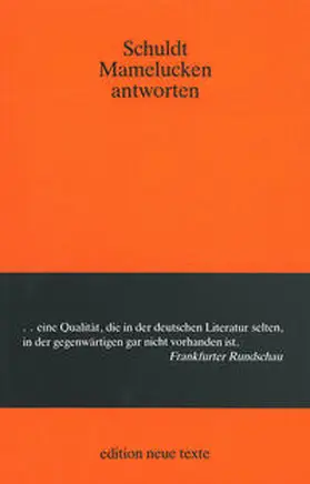 Schuldt / Bäcker |  Mamelucken antworten | Buch |  Sack Fachmedien