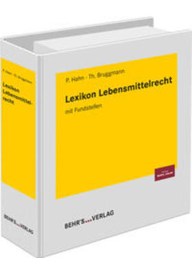 Hahn / Bruggmann |  Lexikon Lebensmittelrecht | Loseblattwerk |  Sack Fachmedien