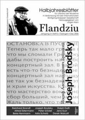 Klein |  Flandziu. Halbjahresblätter für Literatur der Moderne / Joseph Brodsky | Buch |  Sack Fachmedien