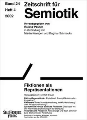 Posner |  Zeitschrift für Semiotik / Fiktionen als Repräsentationen | Buch |  Sack Fachmedien