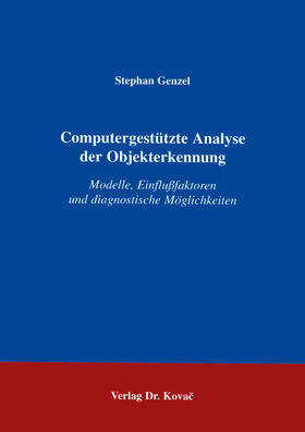 Genzel |  Computergestützte Analyse der Objekterkennung | Buch |  Sack Fachmedien