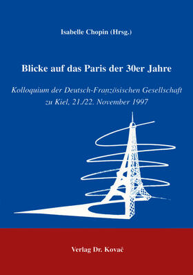 Chopin |  Blicke auf das Paris der 30er Jahre | Buch |  Sack Fachmedien