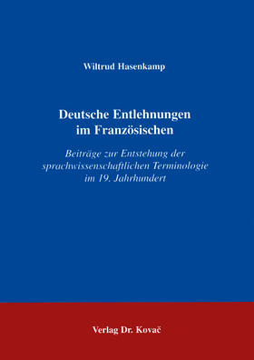 Hasenkamp |  Deutsche Entlehnungen im Französischen | Buch |  Sack Fachmedien
