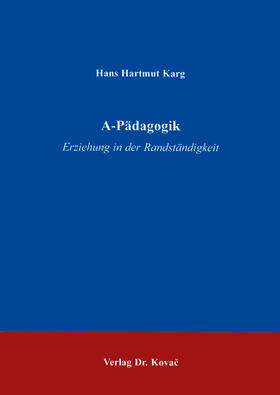 Karg |  A-Pädagogik | Buch |  Sack Fachmedien