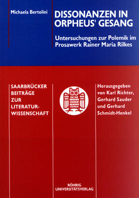 Bertolini / Sauder / Richter |  Dissonanzen in Orpheus' Gesang | Buch |  Sack Fachmedien