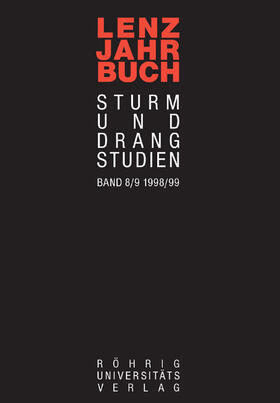 Weiss |  Lenz-Jahrbuch 1998/99 Sturm-und-Drang-Studien | Buch |  Sack Fachmedien