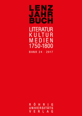Roßbach / Martin / Schulz |  Lenz-Jahrbuch 24 (2017) | Buch |  Sack Fachmedien