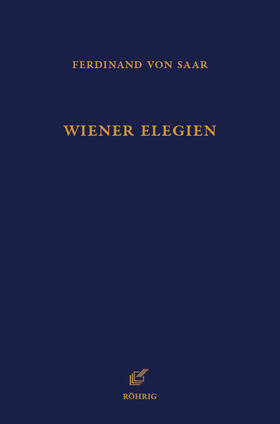 Saar / Bogner / Wiegand |  Saar, F: Wiener Elegien | Buch |  Sack Fachmedien