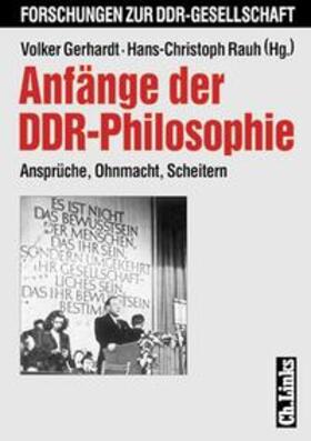 Gerhardt / Rauh |  Anfänge der DDR-Philosophie 1945 - 1958 | Buch |  Sack Fachmedien
