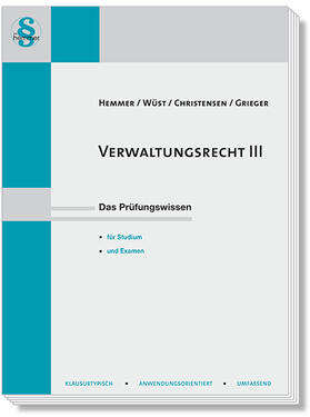Hemmer / Wüst / Christensen |  Hemmer, K: Verwaltungsrecht 3 | Buch |  Sack Fachmedien