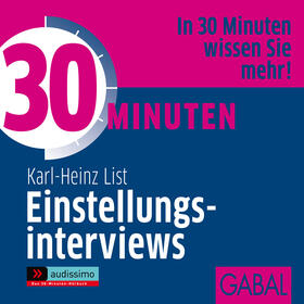 List |  30 Minuten Einstellungsinterviews | Sonstiges |  Sack Fachmedien