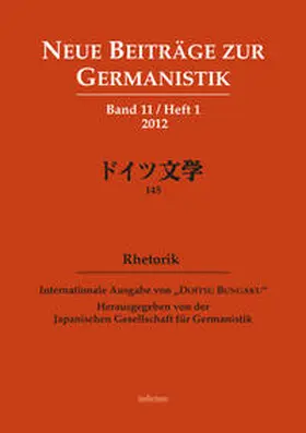 Japanische Gesellschaft für Germanistik |  Neue Beiträge zur Germanistik, Band 11 / Heft 1 | Buch |  Sack Fachmedien