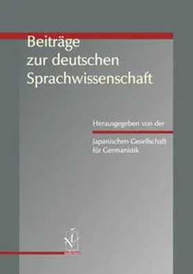 Japanische Gesellschaft für Germanistik |  Beiträge zur deutschen Sprachwissenschaft | Buch |  Sack Fachmedien