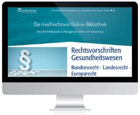 medhochzwei-Onlinemodul Rechtsvorschriften Gesundheitswesen | medhochzwei Verlag | Datenbank | sack.de