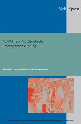 Vordemfelde |  Unternehmensführung | eBook | Sack Fachmedien