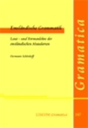 Schönhoff |  Emsländische Grammatik | Buch |  Sack Fachmedien