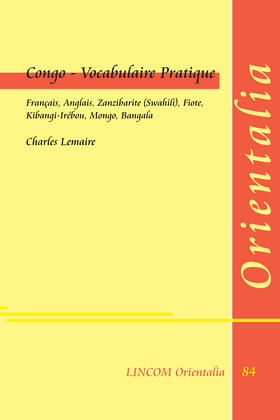 Lemaire |  Congo - Vocabulaire Pratique | Buch |  Sack Fachmedien