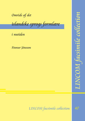 Jónsson |  Omrids af det islandske sprogs formlære i nutiden | Buch |  Sack Fachmedien