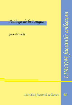 de Valdés |  Diálogo de la Lengua | Buch |  Sack Fachmedien