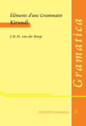 Burgt |  Éléments d'une Grammaire Kirundi | Buch |  Sack Fachmedien