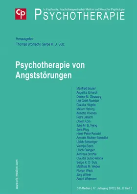 Bronisch / Sulz |  Psychotherapie von Angststörungen | Buch |  Sack Fachmedien